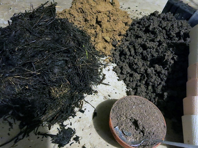 préparation du mélange de sol