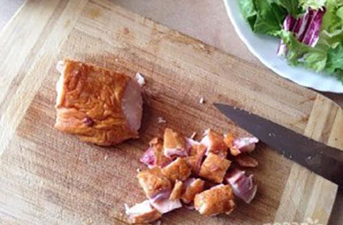 picar pollo ahumado