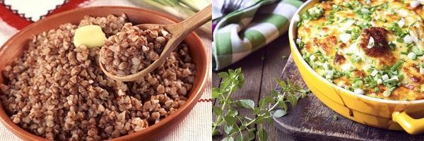 gachas de trigo sarraceno y cazuela