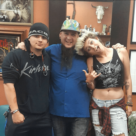 Prince a Paris Jackson s tatérem Justinem Lewisem. Foto: Justin Lewis/Instagram