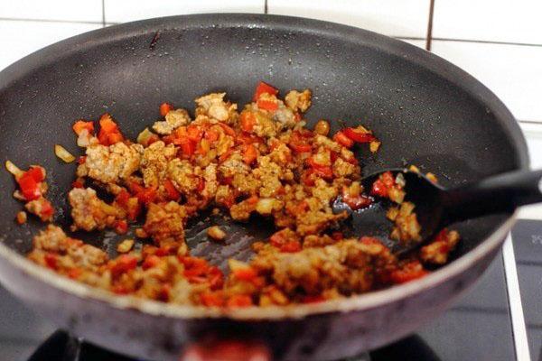 cuisson de la viande hachée