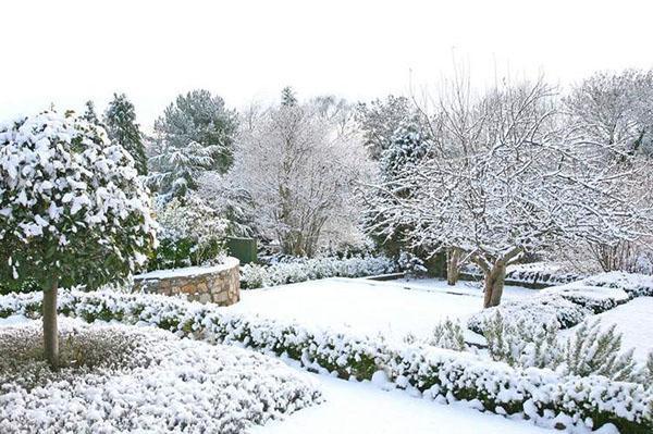 chalet d'été en janvier