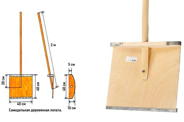 pelle en bois maison