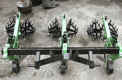 Erizos rotativos para tractor a pie