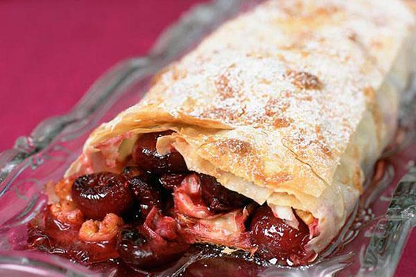 strudel aux cerises classique