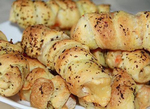 palitos de cangrejo en hojaldre