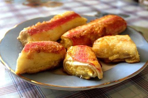 palitos de cangrejo frito