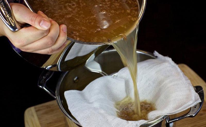 colar el mosto de manzana