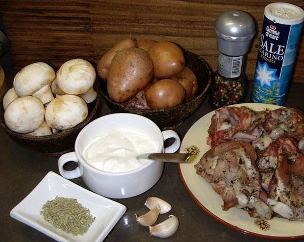 ingredientes para el plato