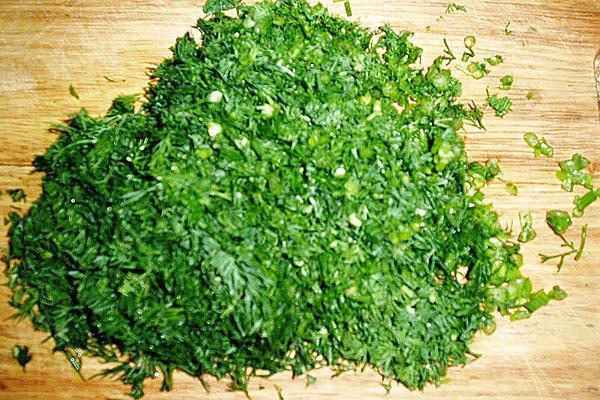 picar las verduras