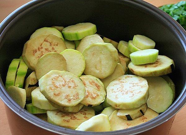 poner verduras