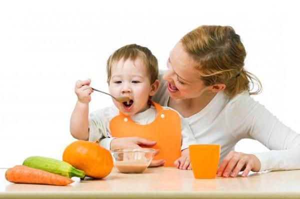 puré de calabaza para niños