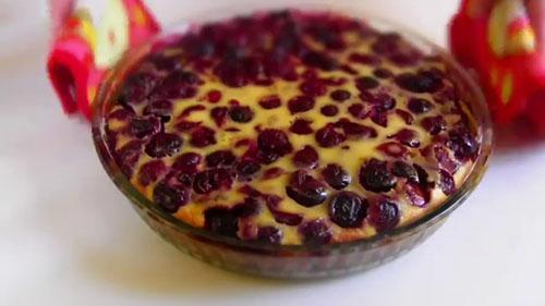 cereza clafoutis listo