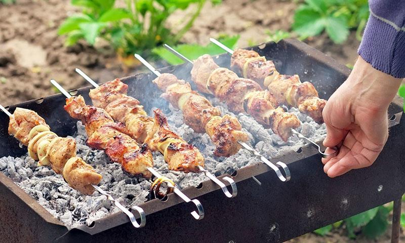 processus de cuisson au barbecue