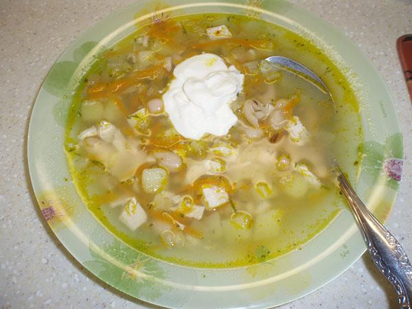recette soupe de poulet aux haricots