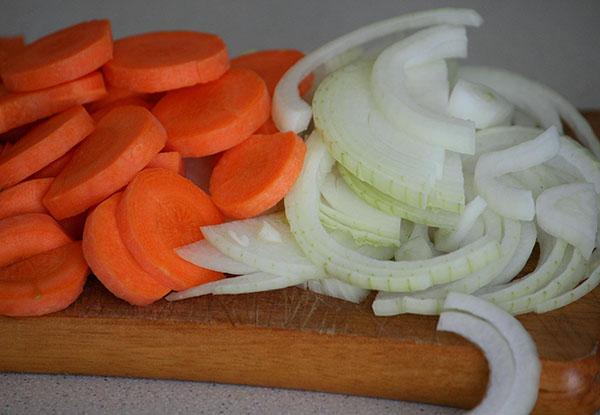 hacher les légumes
