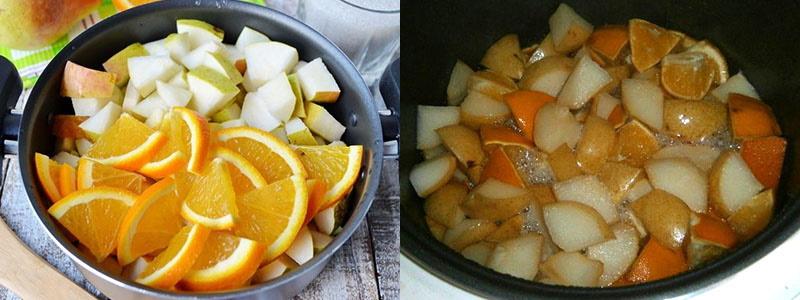 hacer mermelada de pera y naranja