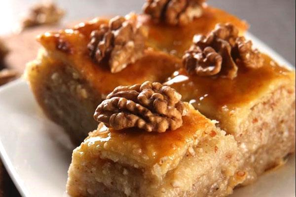 baklava con nueces y miel