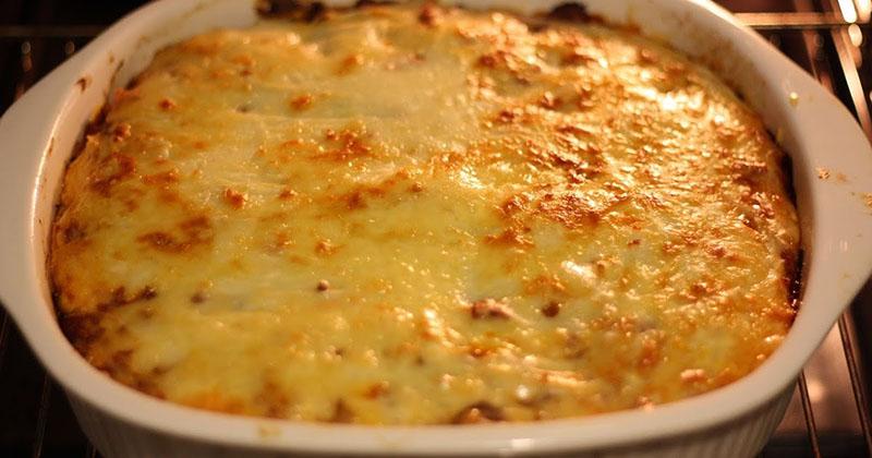 Receta de mousaka griega con berenjena