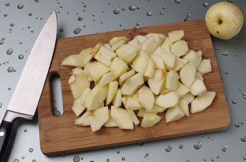cortar manzanas