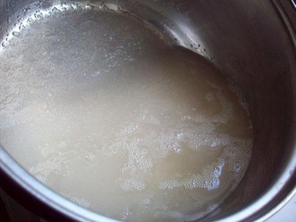 cocinar jarabe de mermelada de ciruela