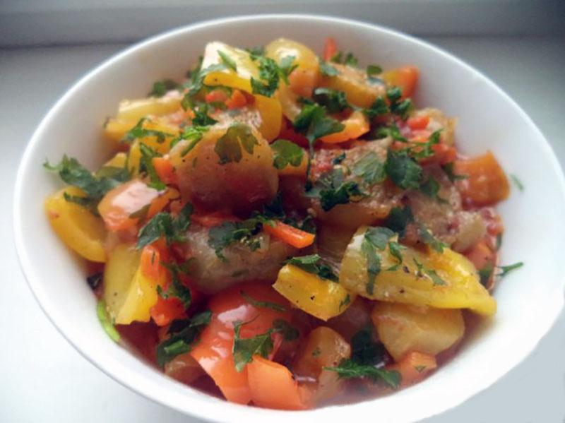 receta de salteado de berenjenas con verduras