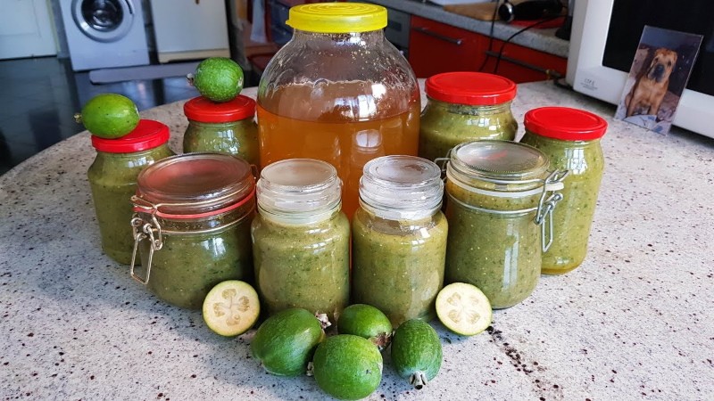 mermelada de feijoa con miel