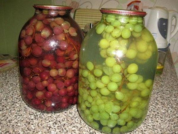 compota de uva para el invierno