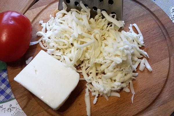 espolvorear con queso mozzarella