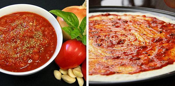 Salsa para pizza hecha en casa