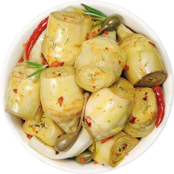 alcachofas en escabeche