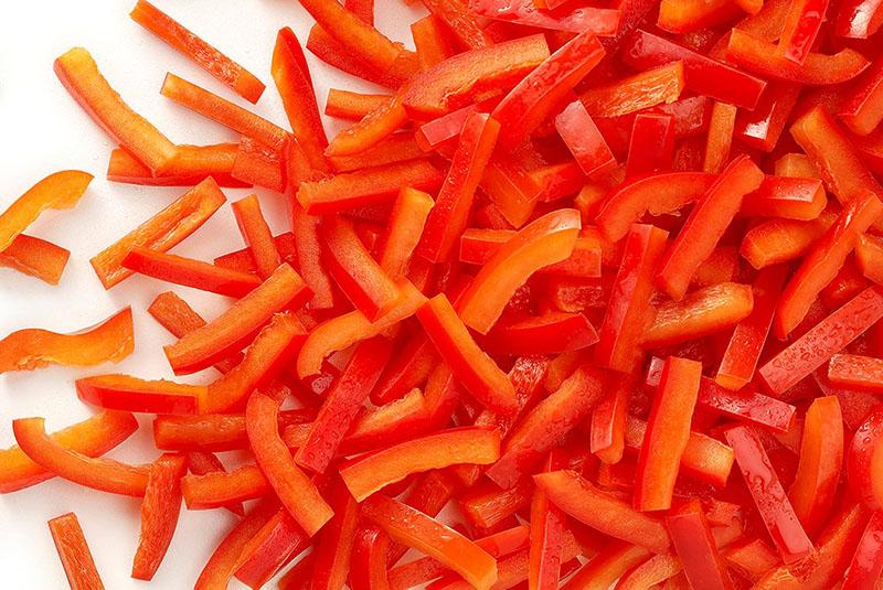 hacher les légumes