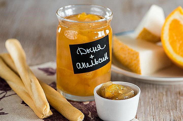 mermelada de melón y naranja