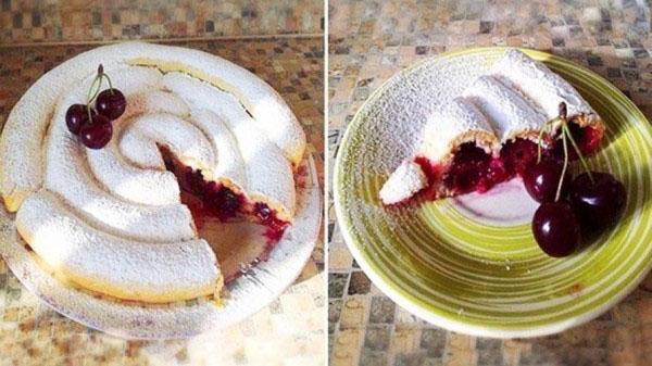 tarte aux cerises sur kéfir