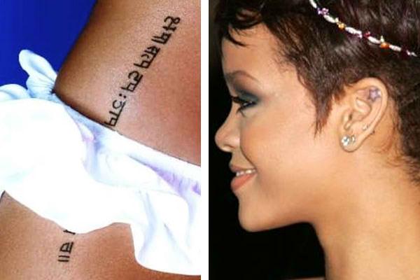 Rihanna Tattoos – Fotos und Erklärung