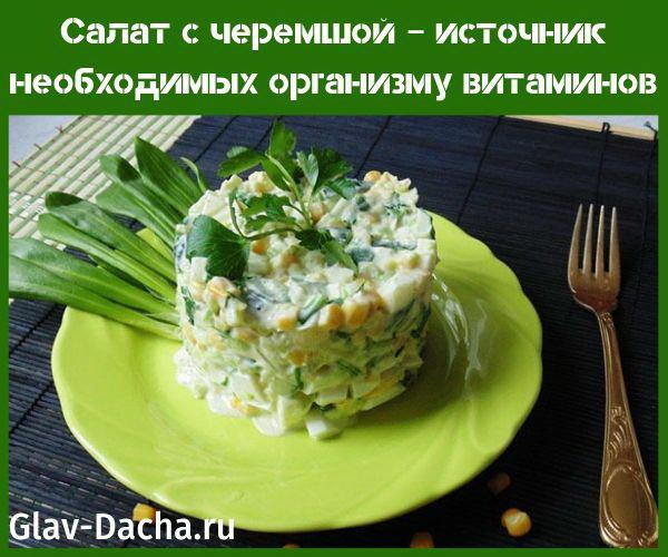 salade à l'ail des ours