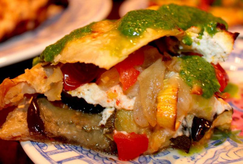 relleno de verduras para pasteles