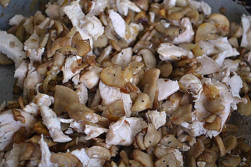 garniture au poulet et aux champignons