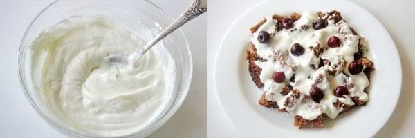 préparer la crème et graisser le biscuit tranché