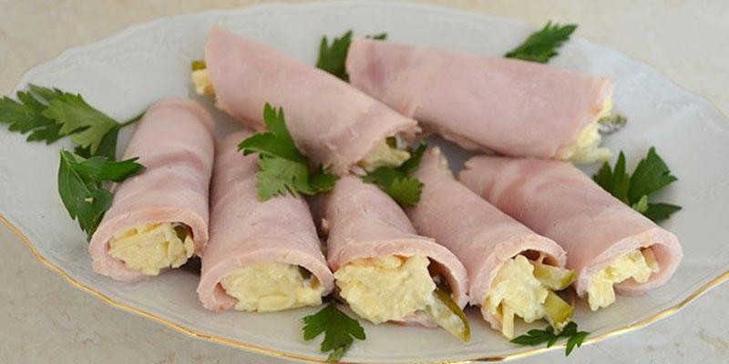 rollos de jamon