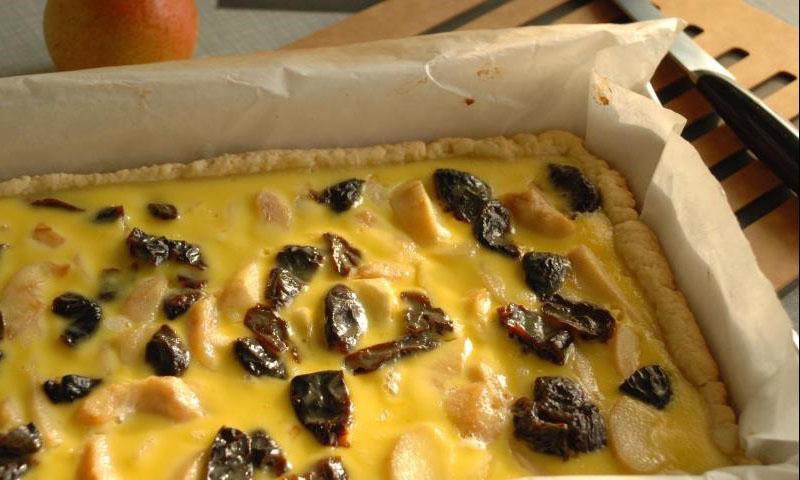 receta de pastel de pera