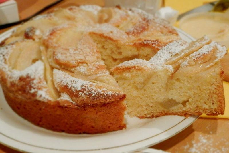 receta de pastel de pera