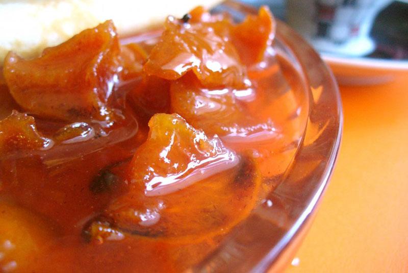 La receta más deliciosa de mermelada de caqui con coñac.