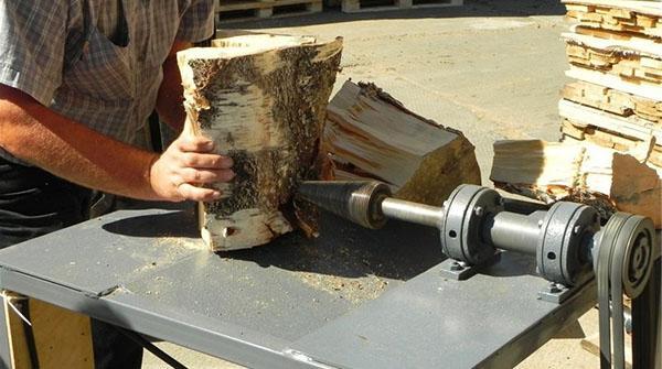Divisor de troncos de tornillo de bricolaje