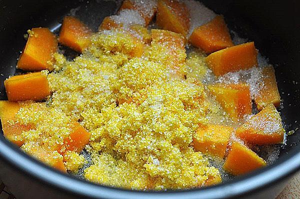 bouillie de maïs à la citrouille