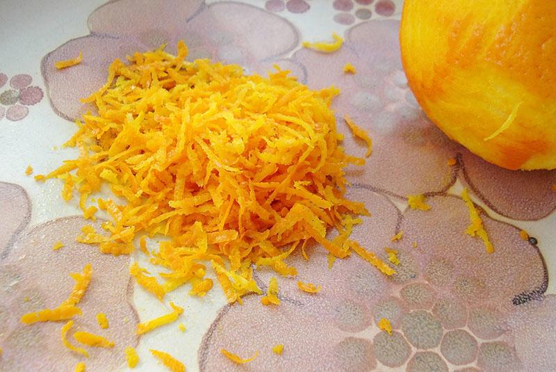 añadir ralladura de naranja