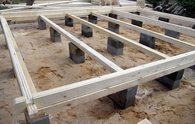 base pour le plancher du gazebo pour chalets d'été