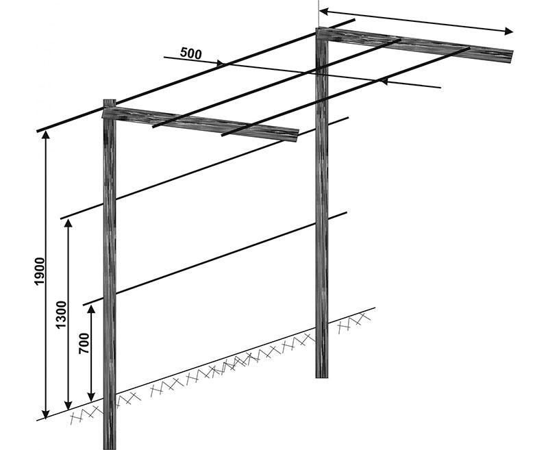 dimensiones de un enrejado de dos planos