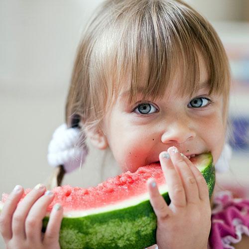 La sandía puede ser utilizada por niños mayores de un año.