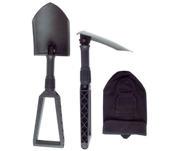 pala plegable y azadón